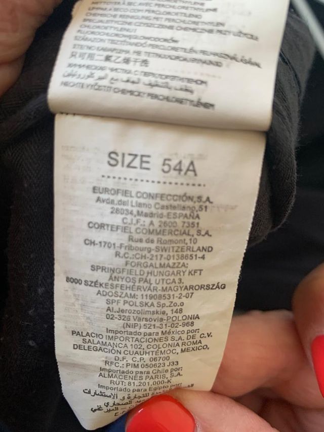 Traje chaqueta hombre