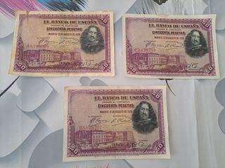 Billete 50 pesetas Velazquez