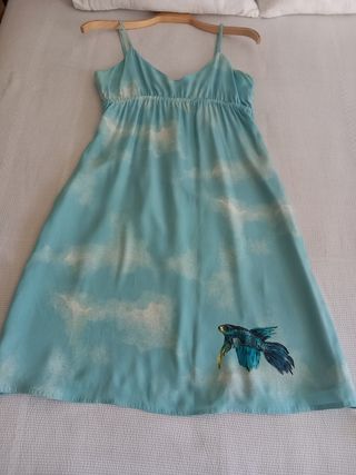 VESTIDO DE SEDA ROBERTO VERINO 