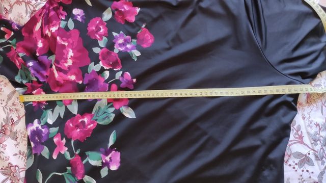 vestido midi manga francesa. talla grande