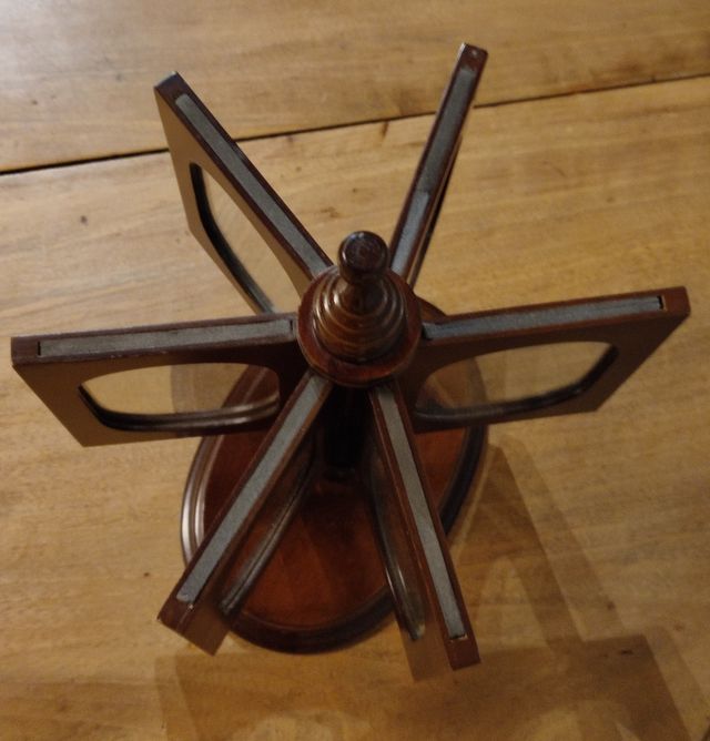 Porta foto vintage girevole per 12 foto