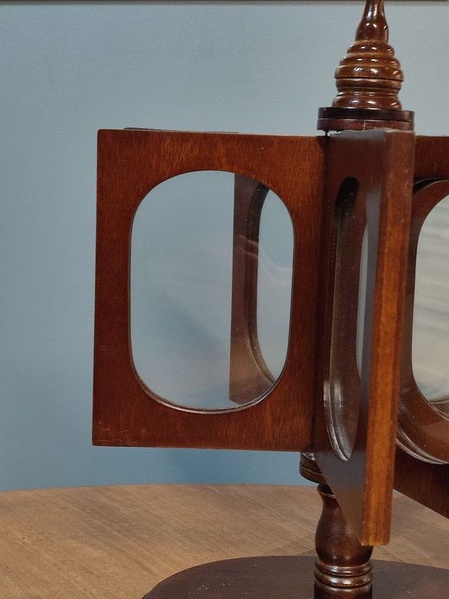 Porta foto vintage girevole per 12 foto