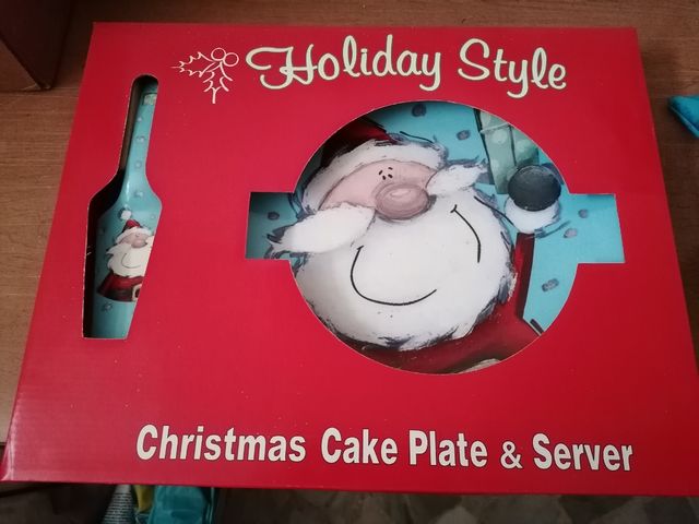 Vassoio/Piatto da portata natalizio con paletta 