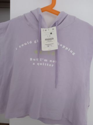 Sudadera corta sin mangas Bershka