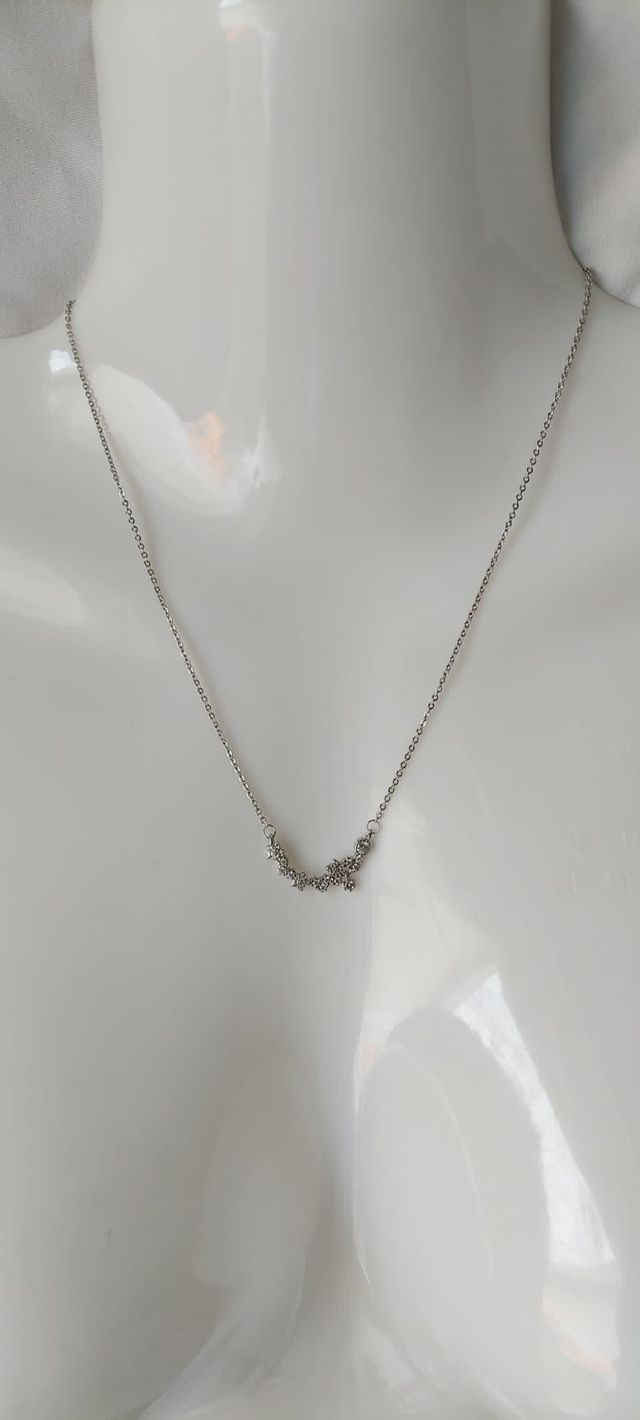 Collar de plata 925 con brillantes 