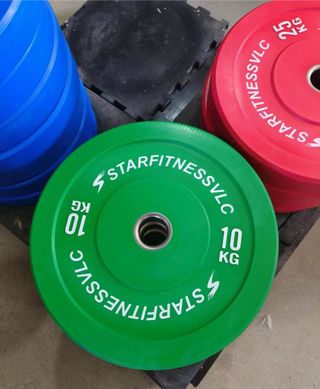 Pack Discos Bumpers  Colores de Alta Resistencia 