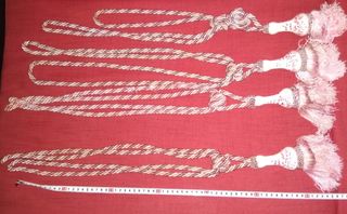 4 cordones sujetacortinas vintage