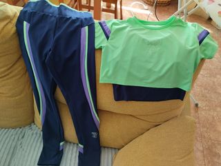 conjunto mallas y top
