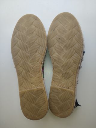 Alpargatas bicolor de lentejuelas