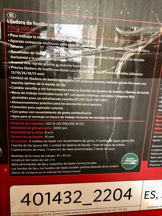 Lijador de husillo oscilante