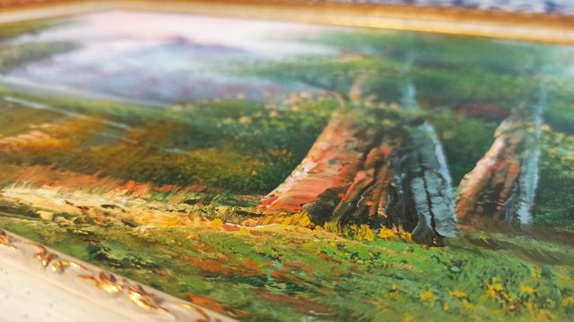 Cuadro óleo sobre lienzo paisaje - K. ComLen