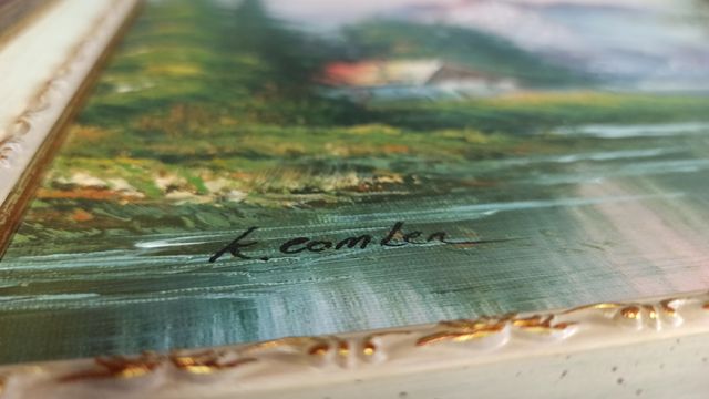 Cuadro óleo sobre lienzo paisaje - K. ComLen