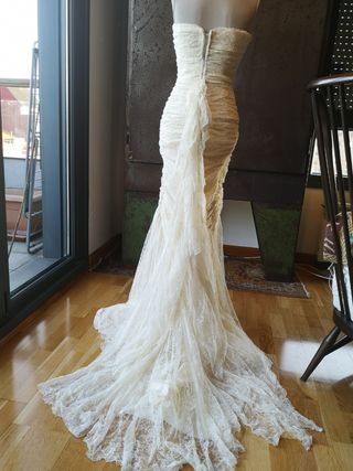 Vestido novia Rosa Clará