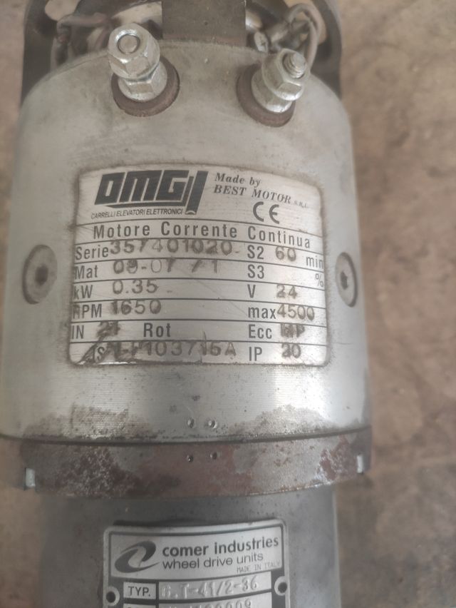 Motor corriente continua carretilla 