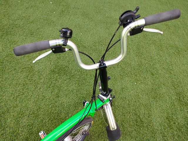 Bicicleta Brompton M3L 3velocidades verde plegable
