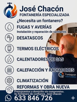 Fontanero en Granada