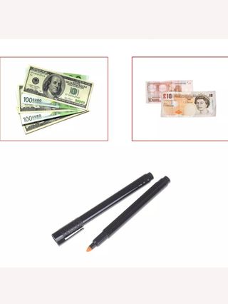 Pack Canetas para verificar notas falsas