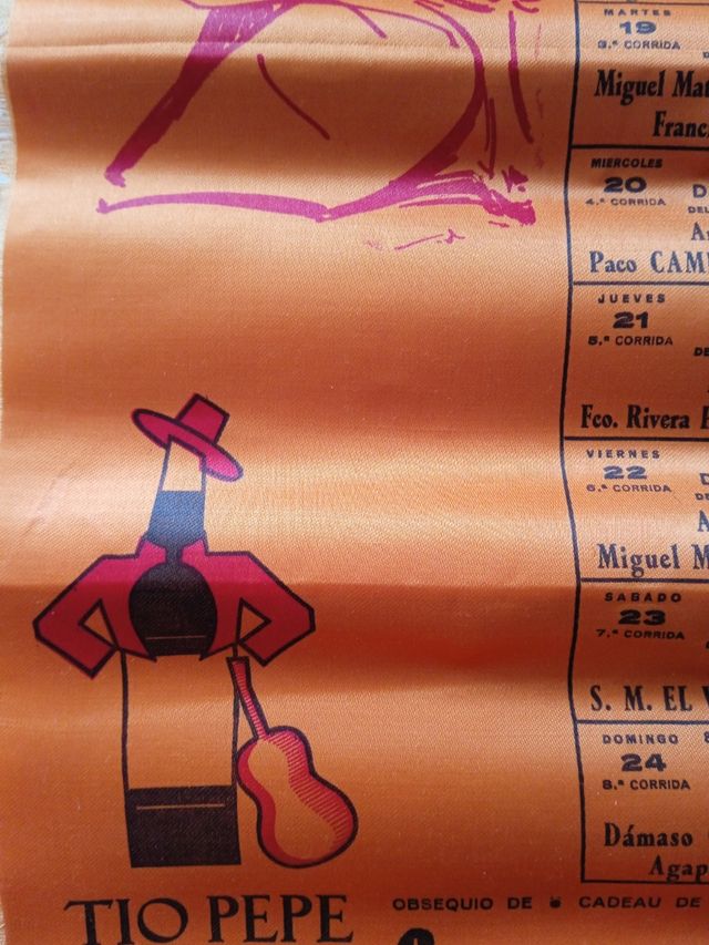 Cartel de toros de raso 1969