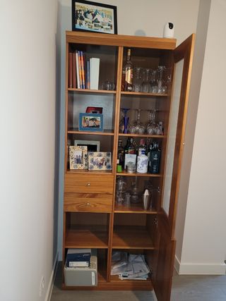 Mueble pino por modulos salón