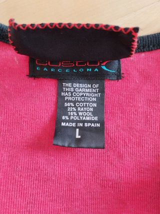 Camiseta Vintage Mujer Custo Barcelona Talla L