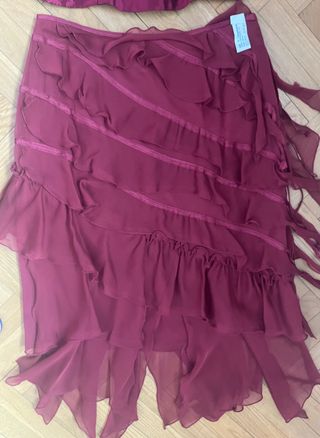 Vestido eventos seda y gasa T42-40