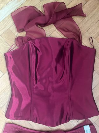Vestido eventos seda y gasa T42-40
