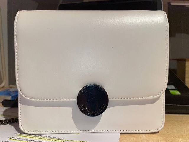 Borsa bianca tracolla