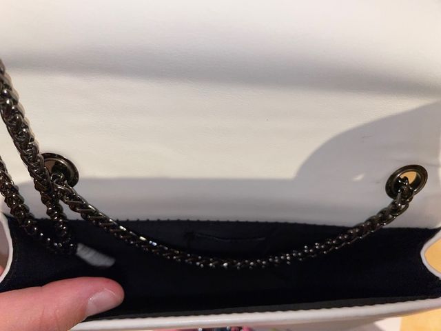 Borsa bianca tracolla