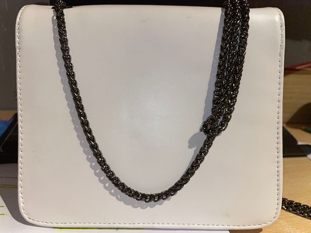 Borsa bianca tracolla