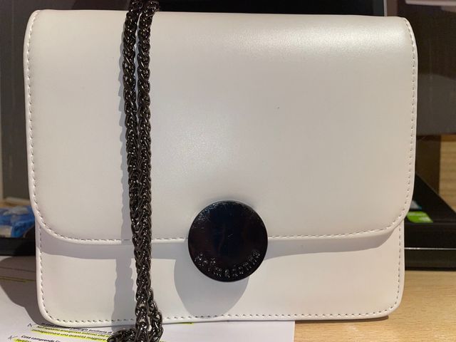 Borsa bianca tracolla