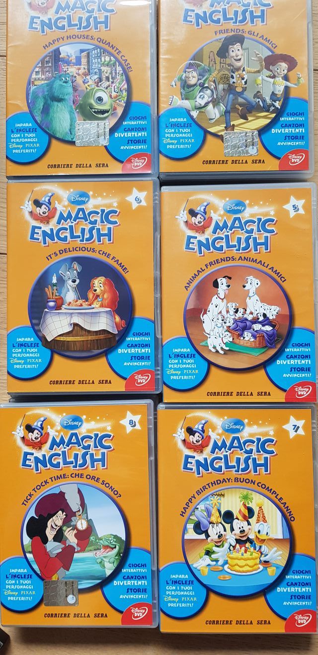Corso per bambini Magic English 27 DVD e fascicoli