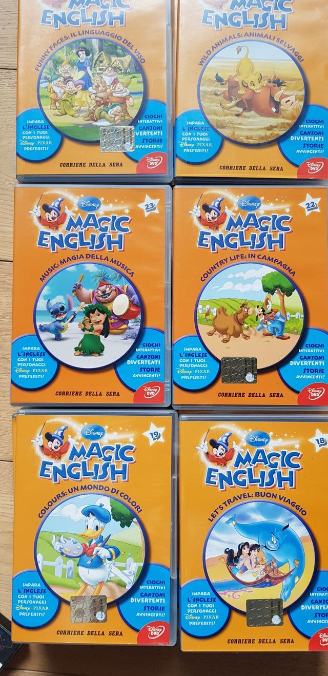 Corso per bambini Magic English 27 DVD e fascicoli