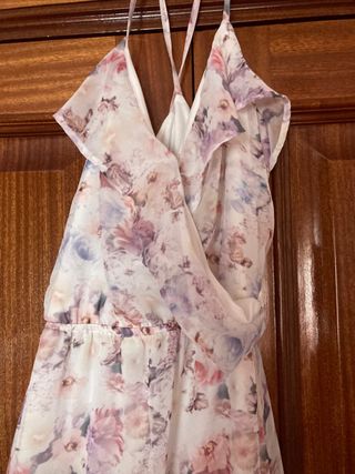 Vestido Largo flores Pull & bear
