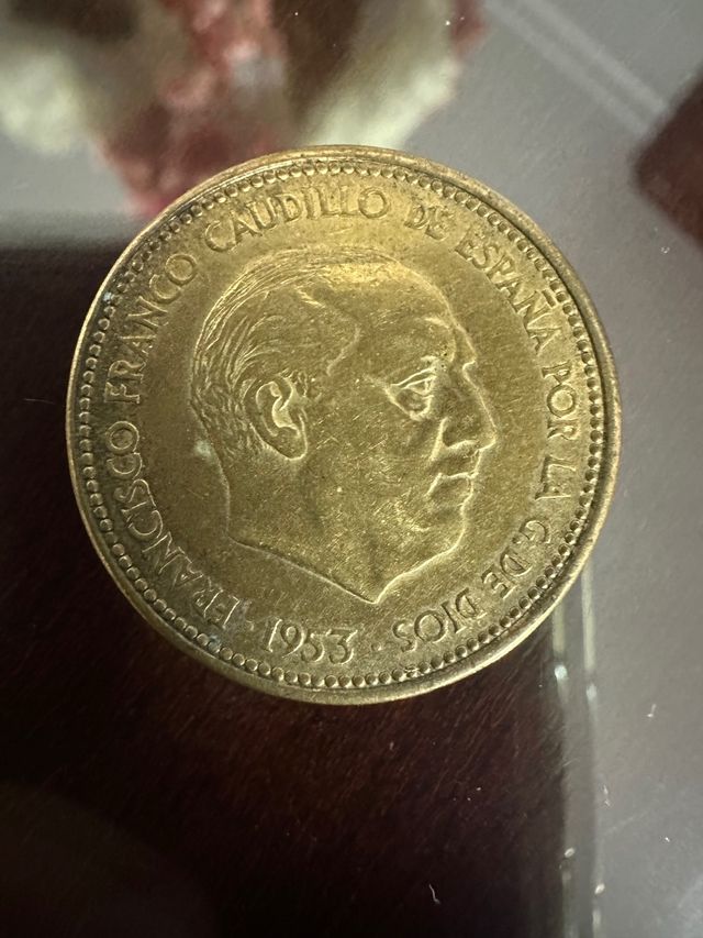 Moneda de 2'50 pesetas año 1953 estrella 56