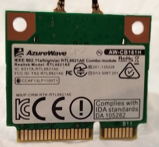 Carte RéSeau Double FréQuence RTL8821AE Bluetooth 4.0 M.2 NGFF 2230 Carte RéSeau Sans Fil Module