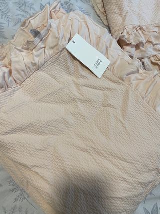 Colcha a estrenar Zara Home - color rosa clarito