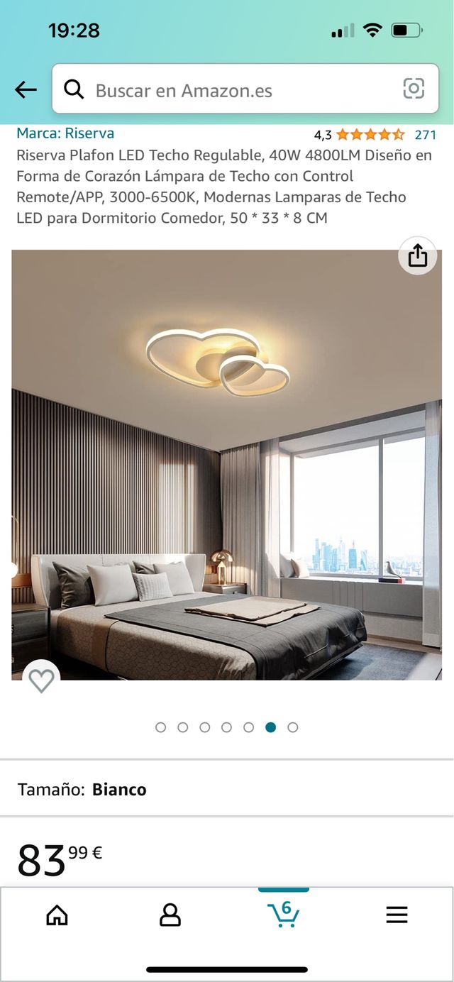 Lampada da soffitto a LED Heart hearts