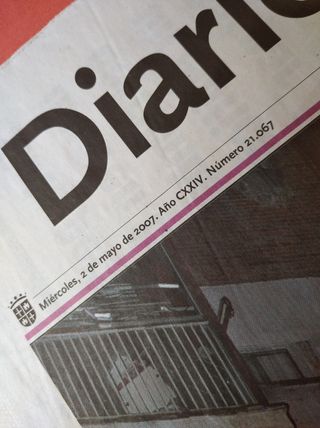 DIARIO PALENTINO 2-05-2007 EXPLOSIÓN GASPAR ARROYO