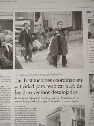 DIARIO PALENTINO 2-05-2007 EXPLOSIÓN GASPAR ARROYO