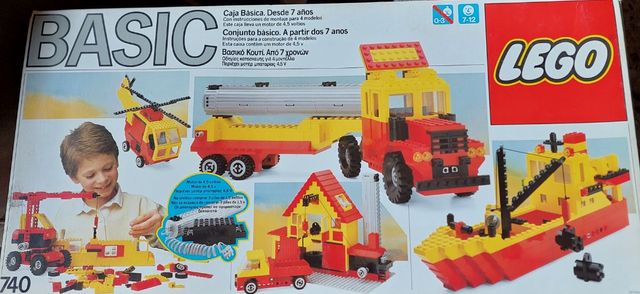 Lego Bàsic 740. año 1985 completo