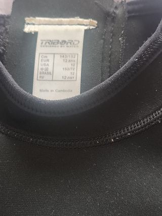 Traje neopreno niño 10-12 años