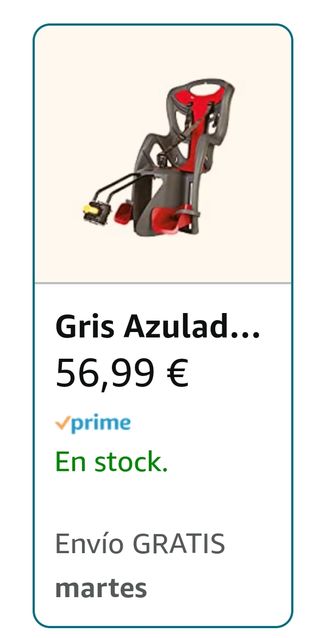 silla portabebés bici