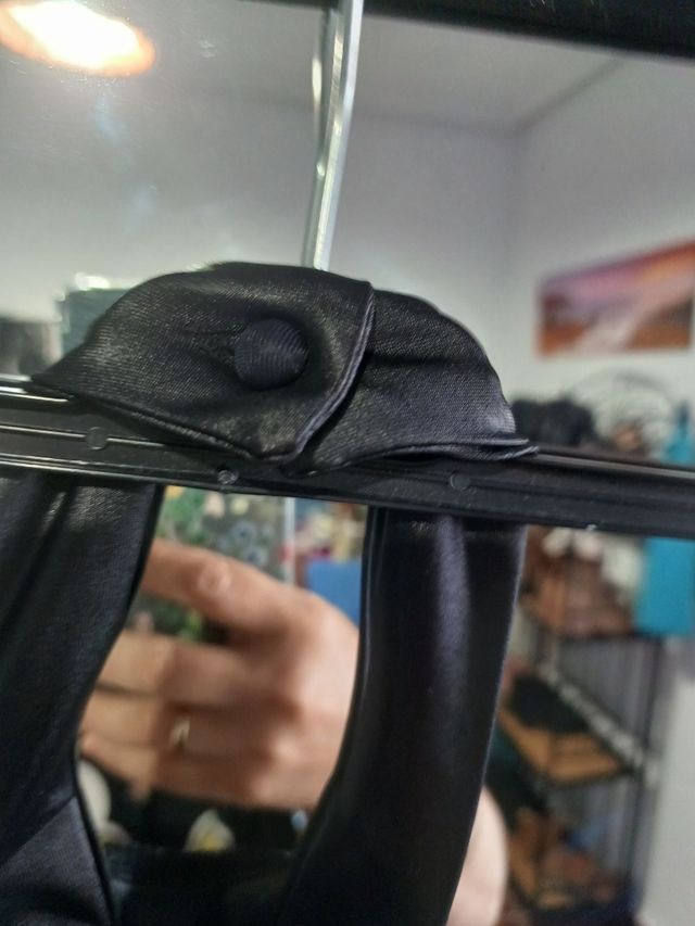 vestido efecto polipiel