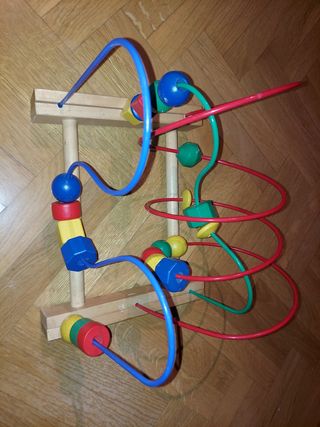 Juguete laberinto de madera