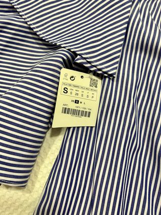 Camisa azul Zara 