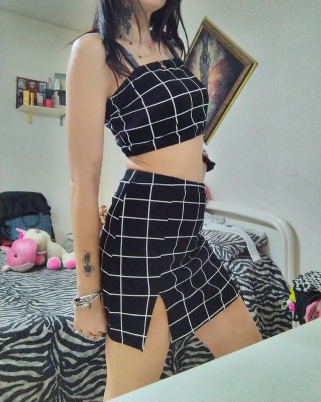 conjunto completo coordinado de falda Shein para mujer M de