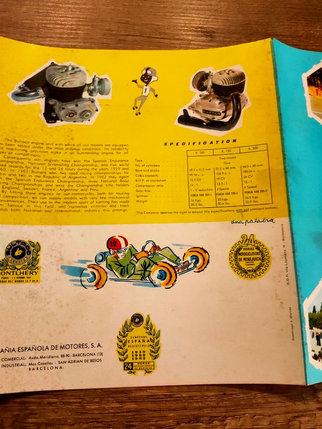 catalogo general año 63 bultaco historial fábrica