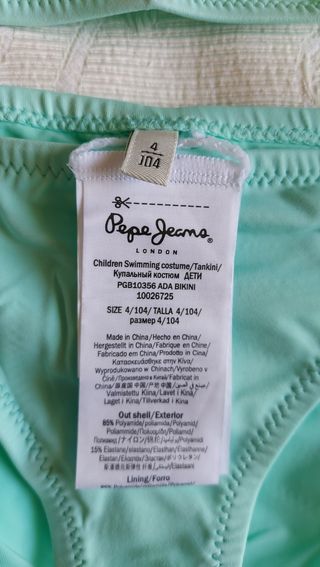 costume da bagno pepe jeans bambina 104 cm 4 anni