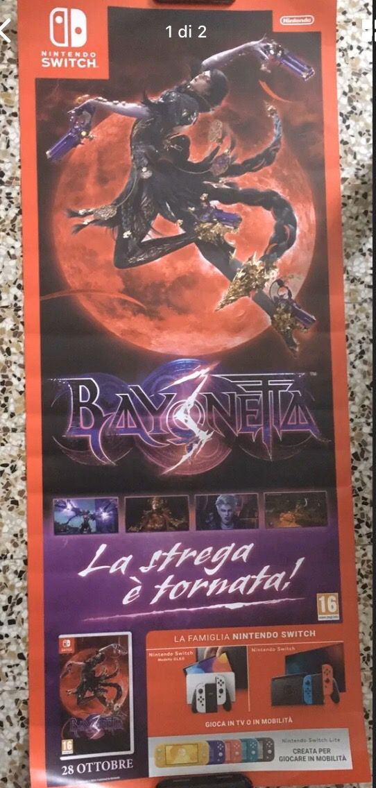 Bayonetta 3 poster ufficiale switch