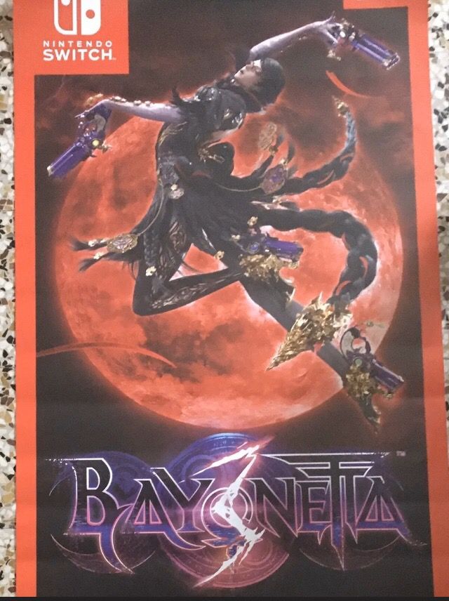 Bayonetta 3 poster ufficiale switch